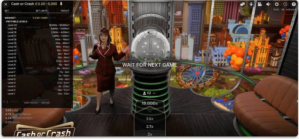 Cash or Crash Game Screenshot