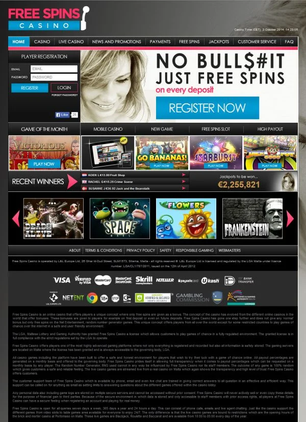 Free Spins Casino